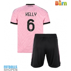 Billiga Juventus Lloyd Kelly #6 Bortatröja Barn 2026-27 Kortärmad (+ Korta byxor)